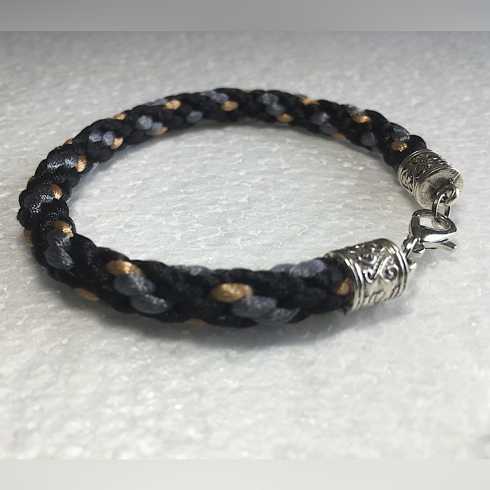 Handcrafted Rattail Cord Round Braided KUMIHIMO (8mm) Bracelet